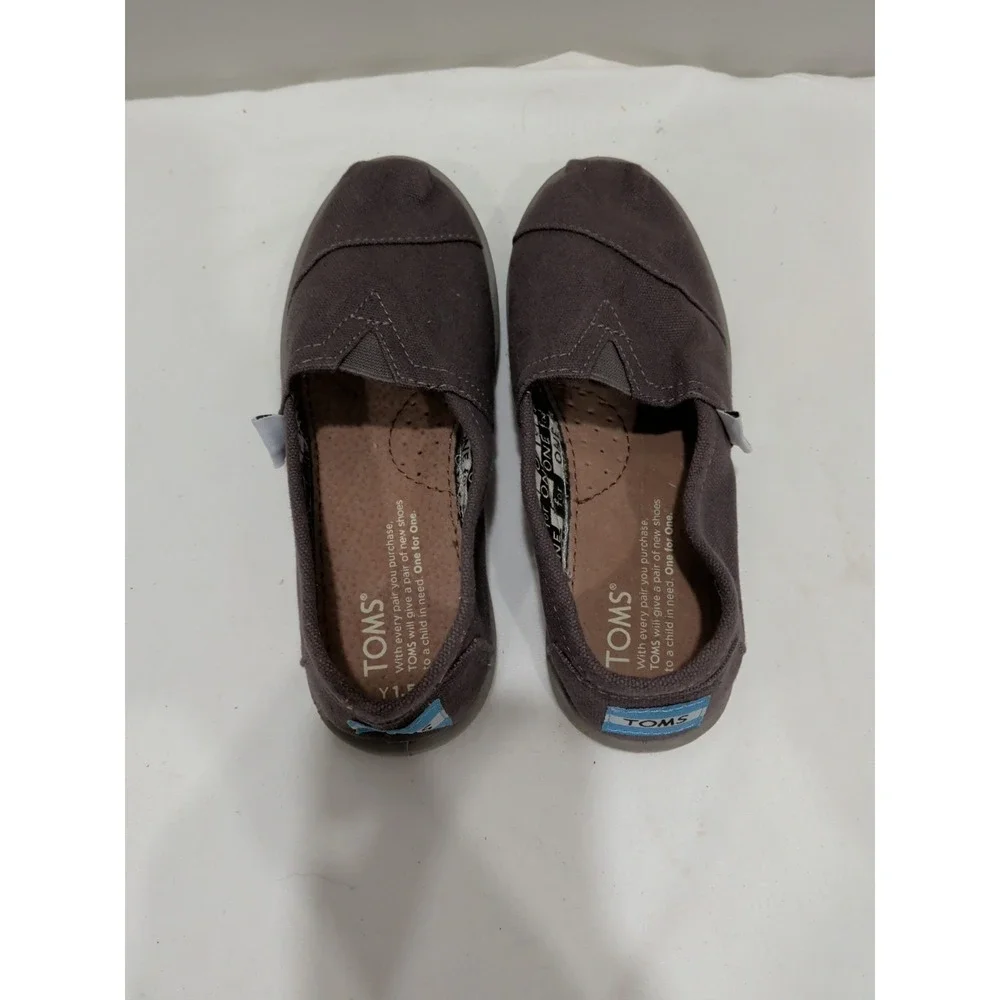 TOMS Classic Alparagatas Canvas Shoes Youth Kids Size Y1.5 Slip-on